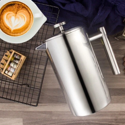 Coffee Pot 1000ml Stainless Steel Hand Brewed Teapot Kettle for Pour Over Home