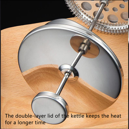 Coffee Pot 1000ml Stainless Steel Hand Brewed Teapot Kettle for Pour Over Home