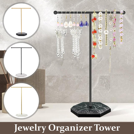 Jewelry Display Stand T-shape Earring Necklace Rack Tabletop Holder