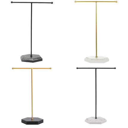 Jewelry Display Stand T-shape Earring Necklace Rack Tabletop Holder