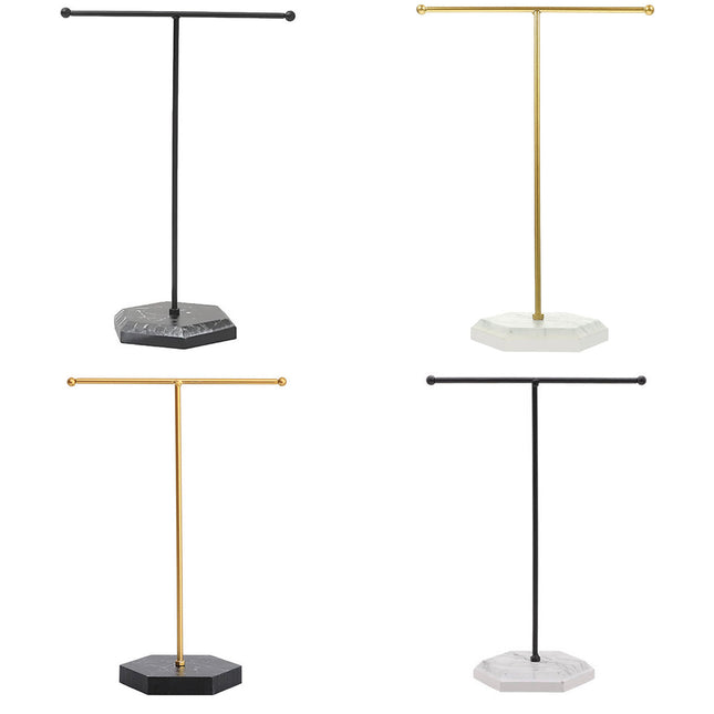 Jewelry Display Stand T-shape Earring Necklace Rack Tabletop Holder