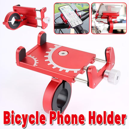 Bicycle Aluminum Fixed Phone Mount Shockproof Universal Sturdy Durable Holder