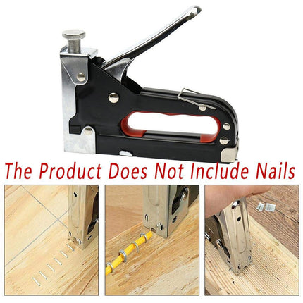 Heavy Duty Staple Gun Fastener Tool Tacker with Staples for Upholstery and Nails