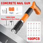 Adjustable Mini Air Nail Gun Machine Wall Fastening Rivet Tool with 100PCS Nails
