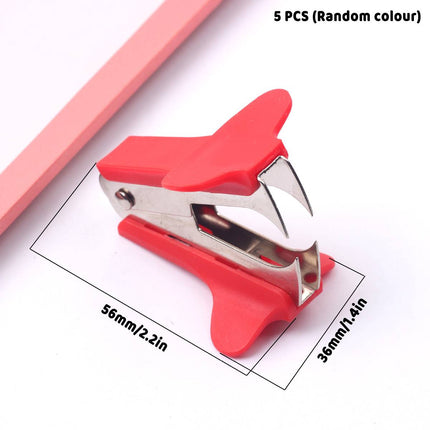 Mini Claw Staple Removers 5 Pack Mixed Colours