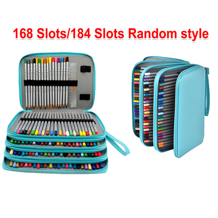 Large Capacity Foldable Pencil Case 168 Slots Pen Storage Organiser Bag