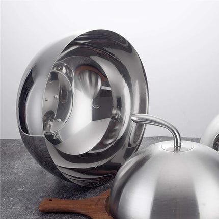 Durable Stainless Steel Steak Cover Round BBQ Cooking Dome For Food Covering