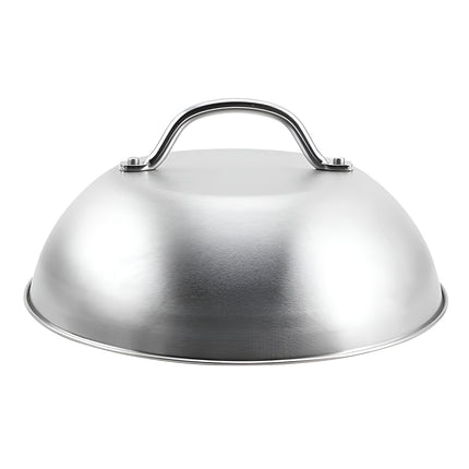 Stainless Steel Food Cover Dome Lid For Teppanyaki Grill Steak Cooking Kitchen