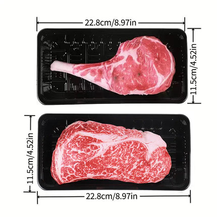 Steak Shaped Dog Chew Toy Durable Soft Pet Chewing Toy for Dogs Puppy Play