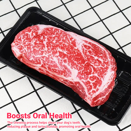 Steak Shaped Dog Chew Toy Durable Soft Pet Chewing Toy for Dogs Puppy Play