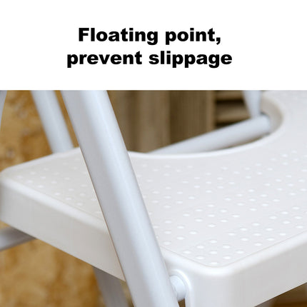 2 or 3-Layer Folding Step Stool with Non-Slip Pedals 150kg White