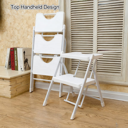 2 or 3-Layer Folding Step Stool with Non-Slip Pedals 150kg White