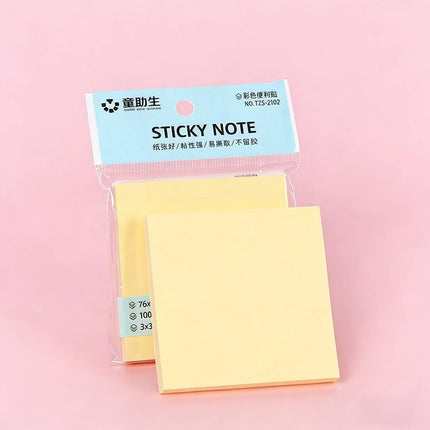 Square Sticky Notes 20 Pads 76mm Yellow or Green