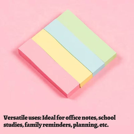 Pastel Sticky Note Strips 4 Colours 20 Pack