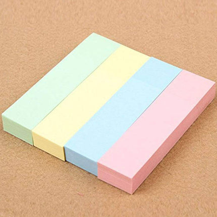Pastel Sticky Note Strips 4 Colours 20 Pack