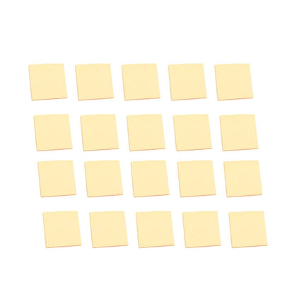 Square Sticky Notes 20 Pads 76mm Yellow or Green