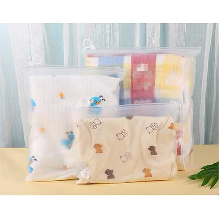 Drawstring Bag Set 50PCS Frosted Travel Storage Bags Transparent Organizer