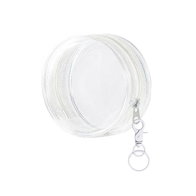 Clear Round Cable Storage Pouches 5 Pack Three Sizes