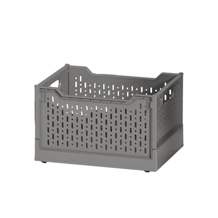 Foldable Stackable Storage Crate Plastic Basket Home Organiser 38.5 x 29 x 23cm