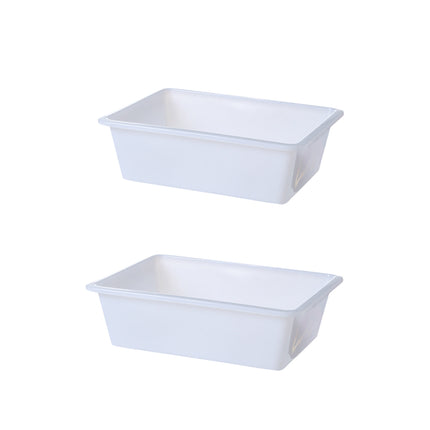 6PCS Rectangular Plastic Storage Box 2 Size Home Daily Use for Toys Kitchen