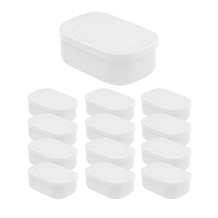 200PCS Plastic Rice Storage Box Meal Prep Container Kitchen Bento Lunch Box