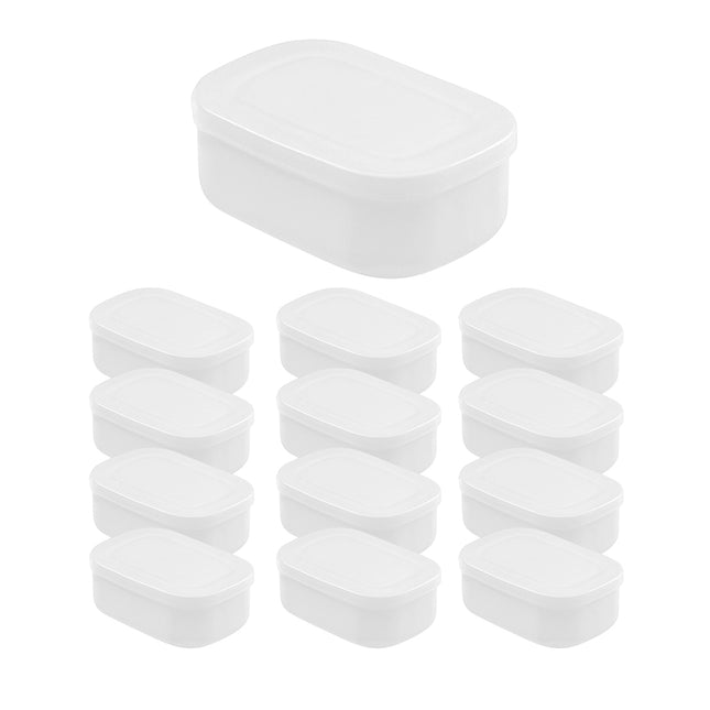 200PCS Plastic Rice Storage Box Meal Prep Container Kitchen Bento Lunch Box
