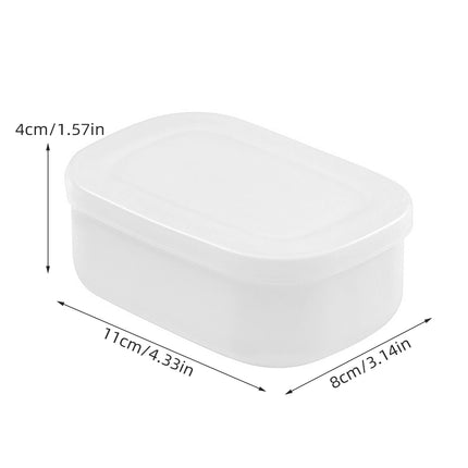 200PCS Plastic Rice Storage Box Meal Prep Container Kitchen Bento Lunch Box