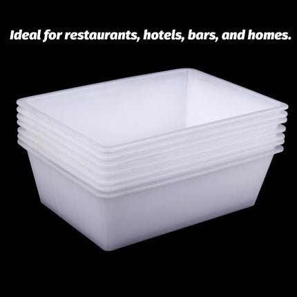 6PCS Rectangular Plastic Storage Box 2 Size Home Daily Use for Toys Kitchen