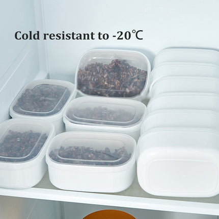 200PCS Plastic Rice Storage Box Meal Prep Container Kitchen Bento Lunch Box