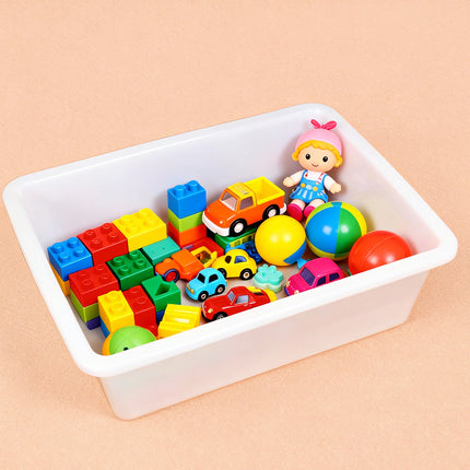 6PCS Rectangular Plastic Storage Box 2 Size Home Daily Use for Toys Kitchen