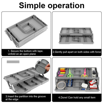 Jewelry Storage Box Folding Organizer Model B Multi Compartment Jewelry Storage