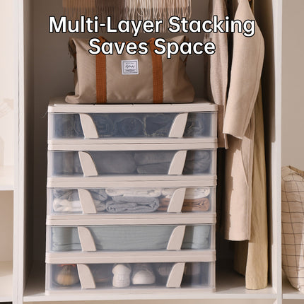 Under Bed Storage Drawer with Wheels Large Capacity Dustproof Space Saving