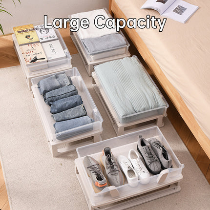 Under Bed Storage Drawer with Wheels Large Capacity Dustproof Space Saving