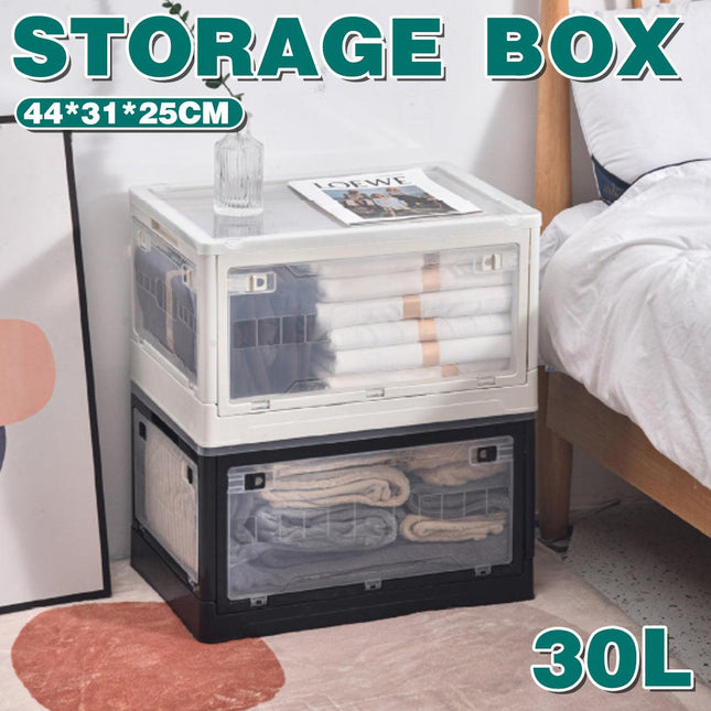 Foldable Outdoor Camping Storage Box Multi-Door Car Trunk Organizer with Lid