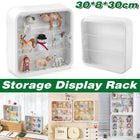 Wall Mounted Blind Box Display Cabinet Punch Free Dustproof Storage Organizer
