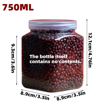 150PCS Clear Food-Grade Sealed Jars with Lids 750ml for Dry Food Spice Storage