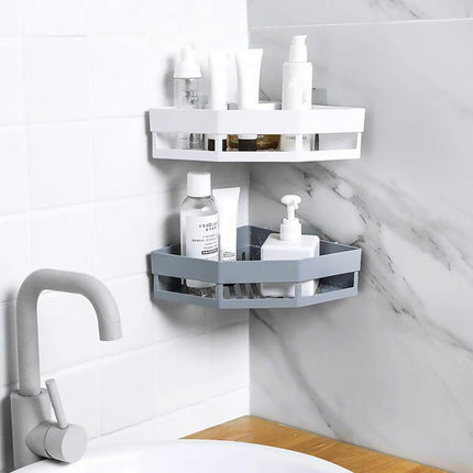Toilet Storage Rack 2PCS Wall Mounted Shelf Bathroom Organiser Hanging Tripod