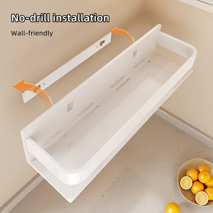 Wall Mount Kitchen Shelf Space Saving Durable Carbon Steel for Countertop Storage