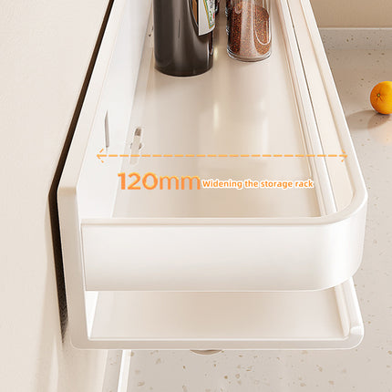 Wall Mount Kitchen Shelf Space Saving Durable Carbon Steel for Countertop Storage