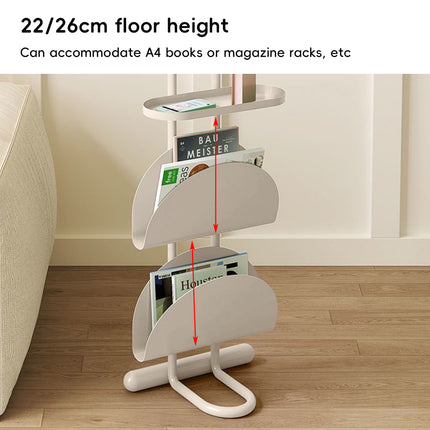 Living Room Small Side Table Magazine Book Shelf Space Saving End Table Stable