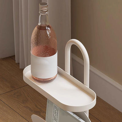 Living Room Small Side Table Magazine Book Shelf Space Saving End Table Stable
