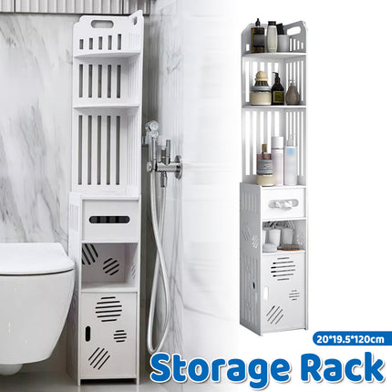 Bathroom Corner Shelf  Large Capacity Multi-layer Storage Cabinet Floor Cabinet