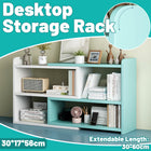 Desktop Multi Layer Shelf Bookcase Desk Storage Rack Space Saving Durable