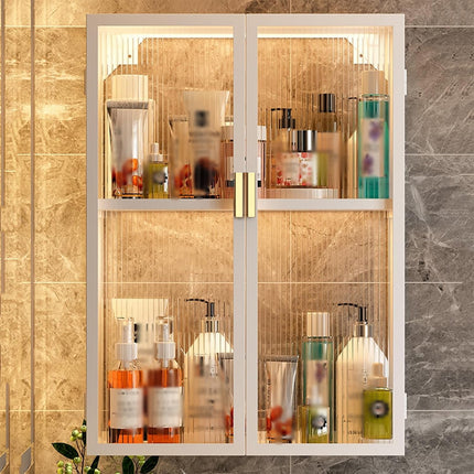 Wall Mounted Bathroom Shelf No Drill Rack Multi Layer Shower Storage Organizer