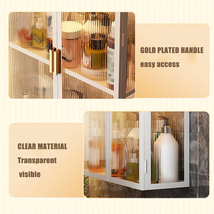 Wall Mounted Bathroom Shelf No Drill Rack Multi Layer Shower Storage Organizer