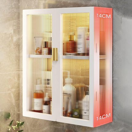 Wall Mounted Bathroom Shelf No Drill Rack Multi Layer Shower Storage Organizer