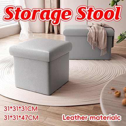 Multi Functional Storage Stool Shoe Bench Durable Space Saving for Entryway Home