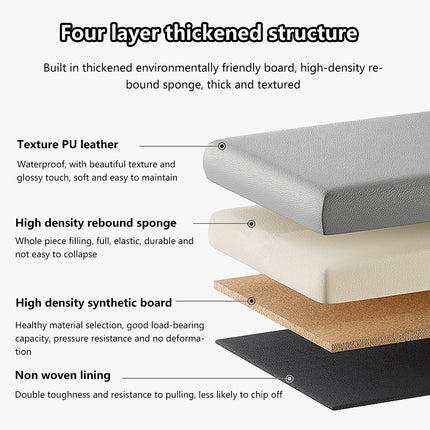 Multi Functional Storage Stool Shoe Bench Durable Space Saving for Entryway Home