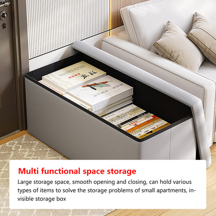 Multi Functional Storage Stool Shoe Bench Durable Space Saving for Entryway Home