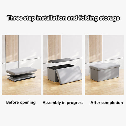 Multi Functional Storage Stool Shoe Bench Durable Space Saving for Entryway Home
